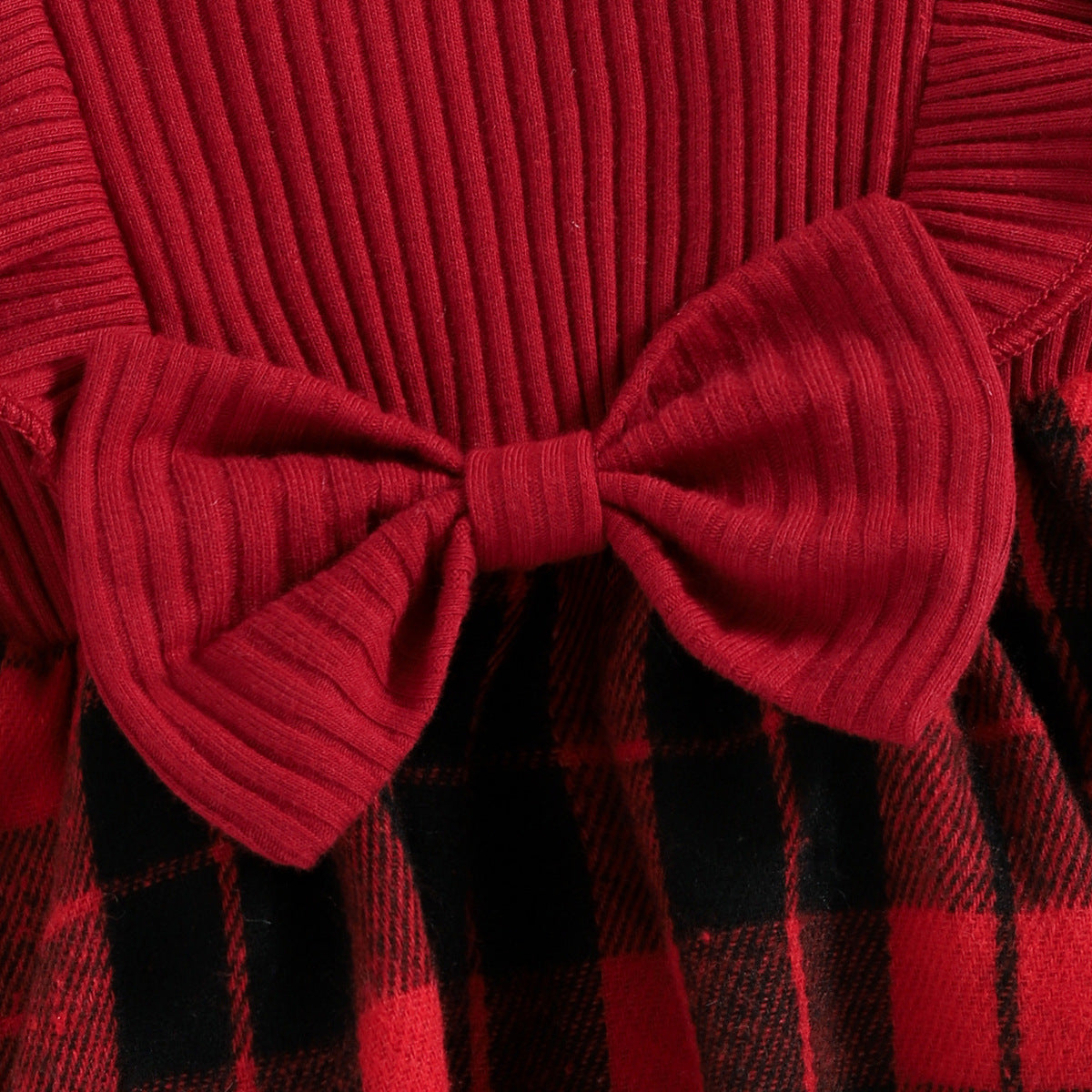Autumn & Winter Long Sleeve Tartan Skirt